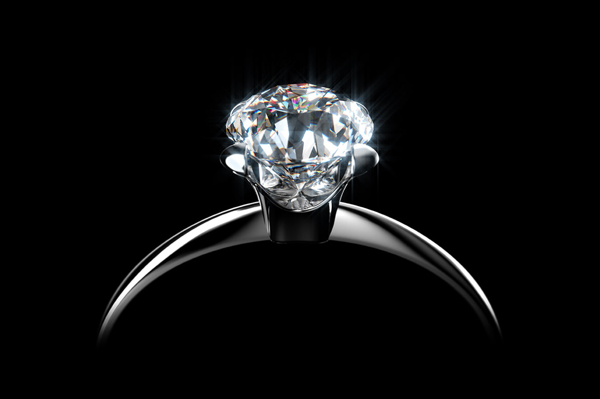 Diamond earrings adds face value!