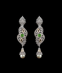 Gold Earrings with Pearl